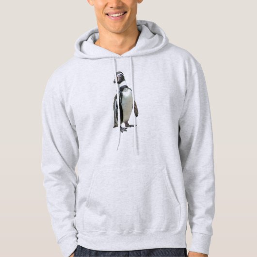 Grote pinguïn kijkt terug hoodie (Voorkant)