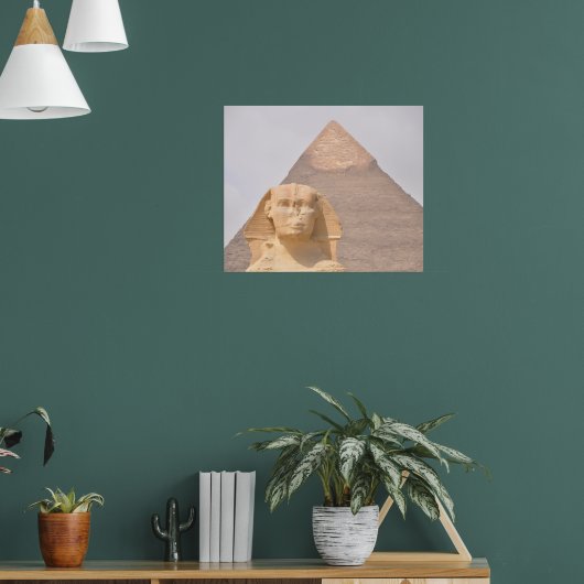 Grote Piramide van Gizeh Egypte Sfinx Monument Woe Poster (Woonkamer 1)
