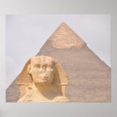 Grote Piramide van Gizeh Egypte Sfinx Monument Woe Poster (Voorkant)