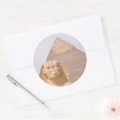 Grote Piramide van Gizeh Egypte Sfinx Monument Woe Ronde Sticker (Envelop)