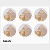 Grote Piramide van Gizeh Egypte Sfinx Monument Woe Ronde Sticker (Vel)