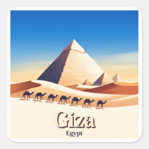 Grote Piramide van Gizeh Egypte Vierkante Sticker