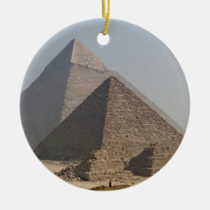 Grote Piramides van Giza onder heldere blauwe luch Keramisch Ornament