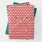 Grote poka-punten - DIY-patroon en achtergrondkleu Inpakpapier Vel (In situ)
