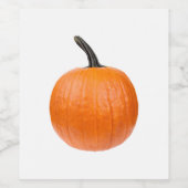 Grote pompoen wijn etiket (Enkel label)