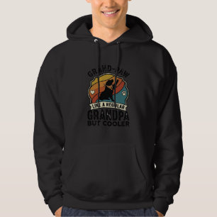 Grote Poot Opa Hond Retro Zonsondergang Bandana_1 Hoodie