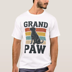 Grote Poot Vintage Hond Opa T-shirt Ontwerp_1