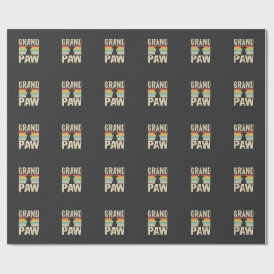 Grote Poot Vintage Hond Retro Cadeaupapier