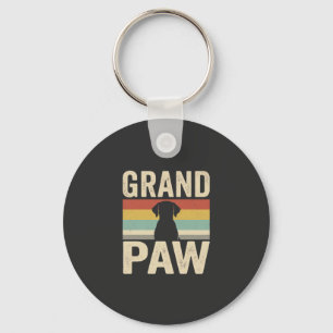 Grote Poot Vintage Hond Retro Sleutelhanger