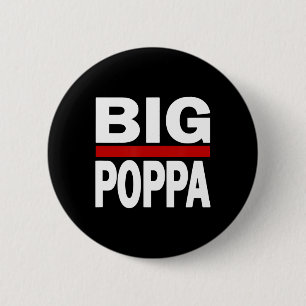 Grote Poppa Hip Hop Vader Vaderdag Ronde Button 5,7 Cm