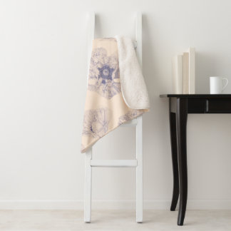 Grote Poppy Botanical Sherpa Deken