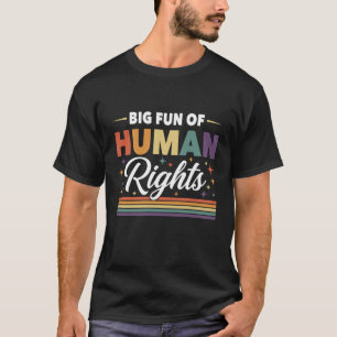Grote pret van mensenrechten t-shirt