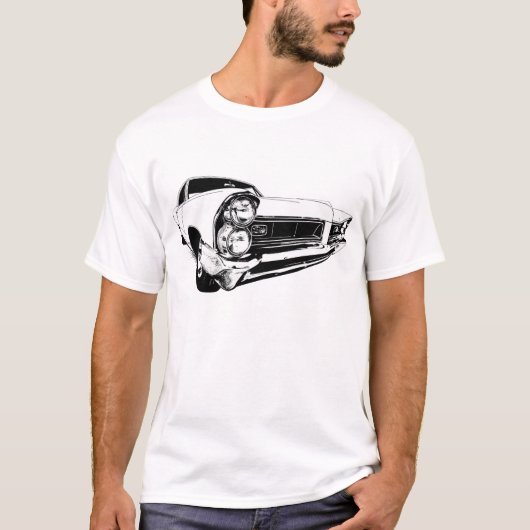 Grote Prijs Pontiac 1965 in het Wit T-shirt (Voorkant)