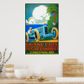 Grote Prijs raceauto's van de  Franse generatie ui Poster (Keuken)