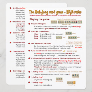 Grote Print Kaart Spelregels – Het spel spelen (1)