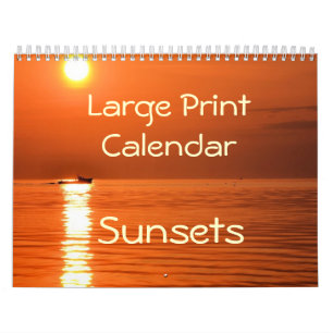 Grote Print Kalender - Zonsondergangen