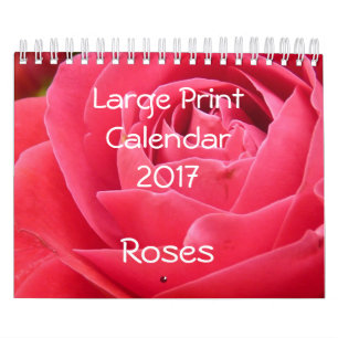 Grote Printkalender 2017 Rozen Klein Kalender