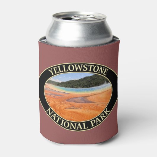 Grote Prismatische Lente in Yellowstone National P Blikjeskoeler (Blikje Voorkant)