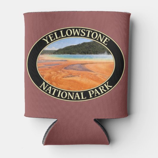 Grote Prismatische Lente in Yellowstone National P Blikjeskoeler (Voorkant)