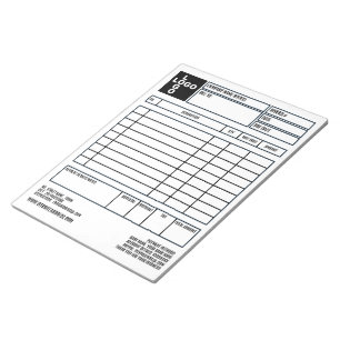 Grote pro-Logo bedrijfsfactuur/offerte Notitieblok