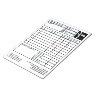 Grote pro-Logo bedrijfsfactuur/offerte Notitieblok