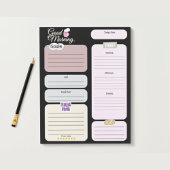 Grote productieve dagelijkse planner notitieblok