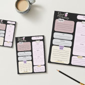 Grote productieve dagelijkse planner notitieblok