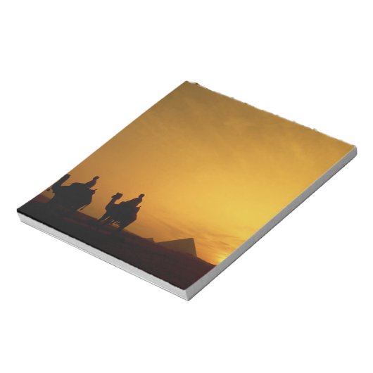 Grote Pyramiden van Giza, Egypte op zonsondergang Notitieblok (Gedraaid)