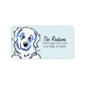 Grote Pyreneeën Aangepaste kleur Etiket (Voorkant)