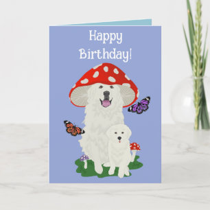 Grote Pyreneeën Birthday Kaart