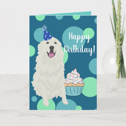  Grote Pyreneeën Birthday Kaart (Voorkant)