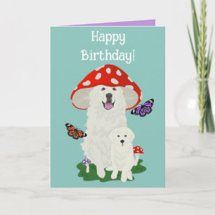 Grote Pyreneeën Birthday Kaart