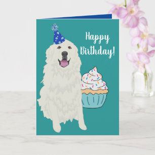 Grote Pyreneeën Birthday Kaart