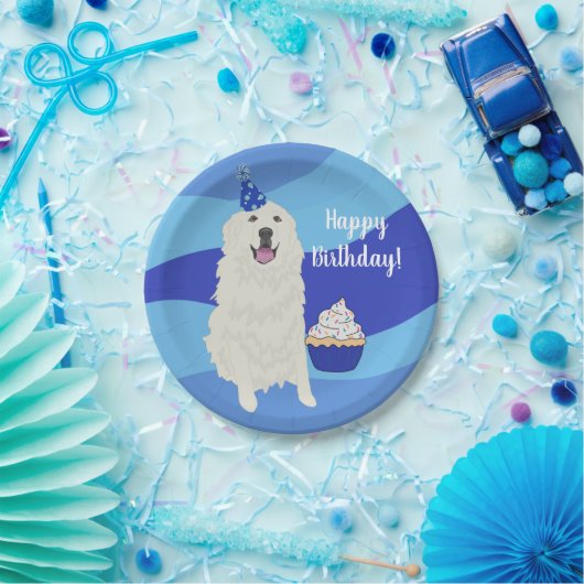 Grote Pyreneeën Birthday Papieren Bordje (Feest)