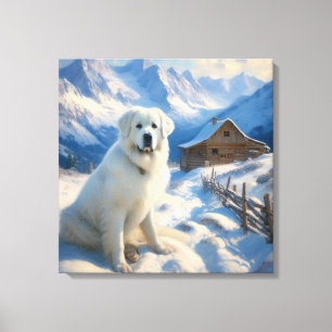 grote pyreneeën canvas afdruk
