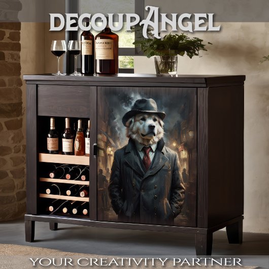 Grote Pyreneeën - Decoupage - Tissuepapier