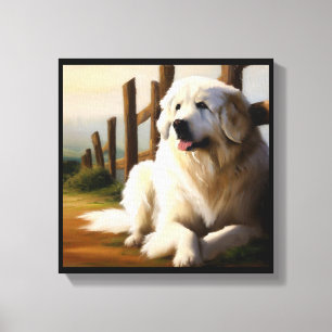 Grote Pyreneeën Dog Canvas Afdruk