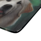 Grote Pyreneeën Dog in St. Patrick's Day Dress Snijplank (Hoek)