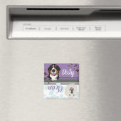 Grote Pyreneeën en Bernese Dirty/Clean Dishwasher Magneet (Insitu (Vaatwasser))