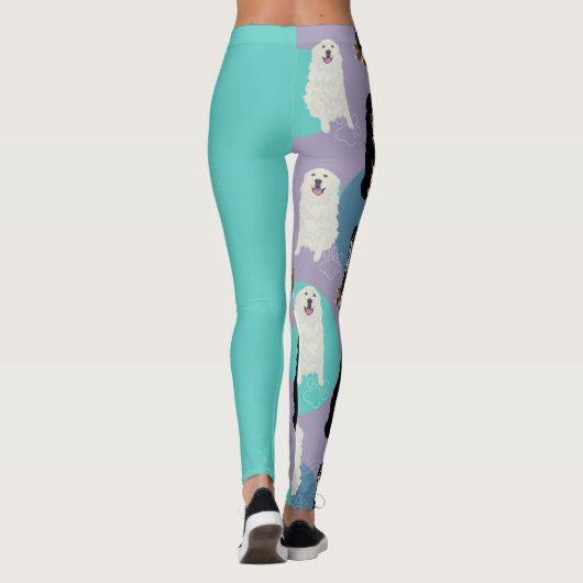 Grote Pyreneeën en Bernese Mountain Dog Leggings (Achterkant)