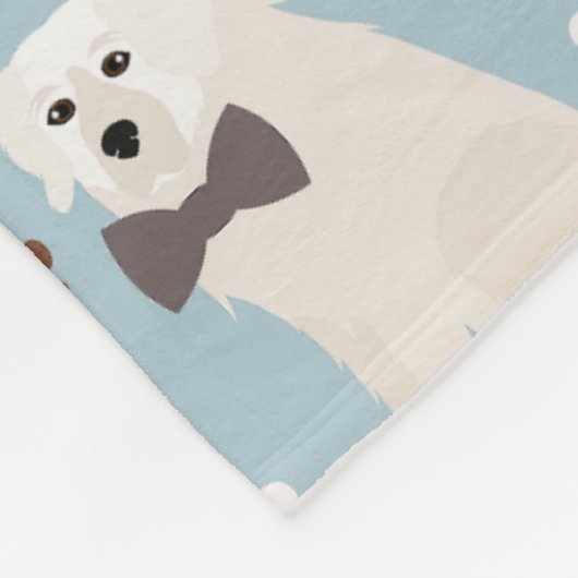 Grote Pyreneeën en Botten Fleece Deken (Hoek)