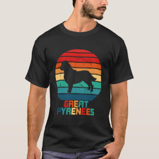 Grote Pyreneeën gevulde dierlijke silhouet honden T-shirt