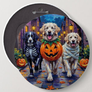 Grote Pyreneeën Halloween kostuum voor trick-or-tr Ronde Button 6,0 Cm