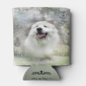 Grote Pyreneeën Holiday/Winter Scene Blikjeskoeler (Achterkant)