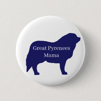 Grote Pyreneeën hond knop Ronde Button 5,7 Cm