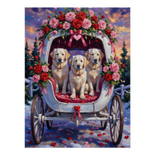 Grote Pyreneeën Hond Valentijnsdag Perfect Poster