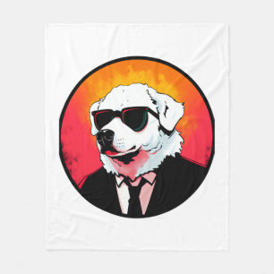 Grote Pyreneeën Hond Zakenman Fleece Deken