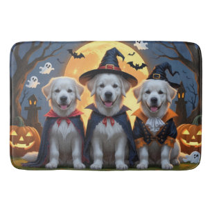 Grote Pyreneeën Honden Pompoen Halloween Grappig Badmat
