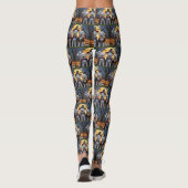 Grote Pyreneeën Honden Pompoen Halloween Grappig Leggings (Achterkant)
