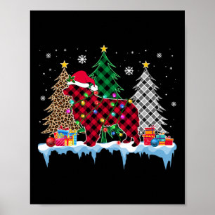 Grote Pyreneeën Hondenboom Kerstverlichting Leuke Poster
